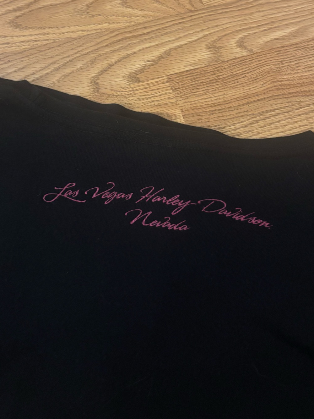 Harley-Davidson Crewneck Beaded Long Sleeve Tee Las Vegas Graphic Size Large - Picture 8 of 9